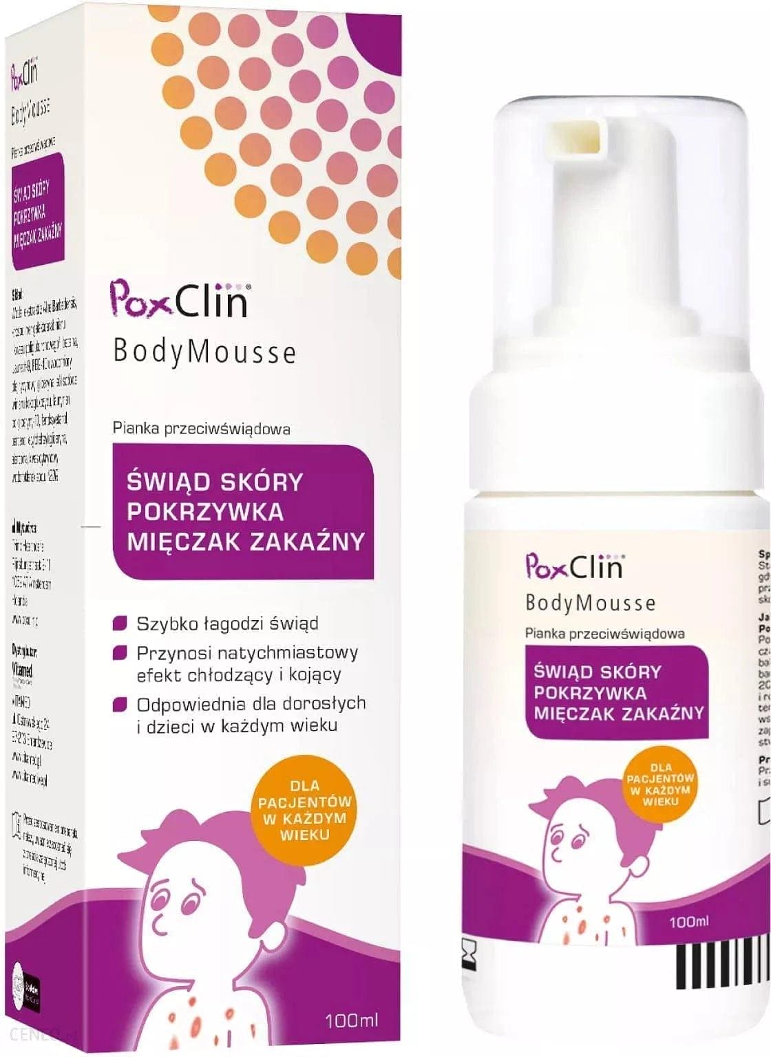 Poxclin BodyMousse anti-pruritic Anti-itch foam UK