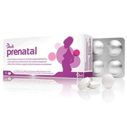 PRENATAL Denk, 12 weeks first pregnancy, folic acid, vitamins, micronutrients - UKDorf 
