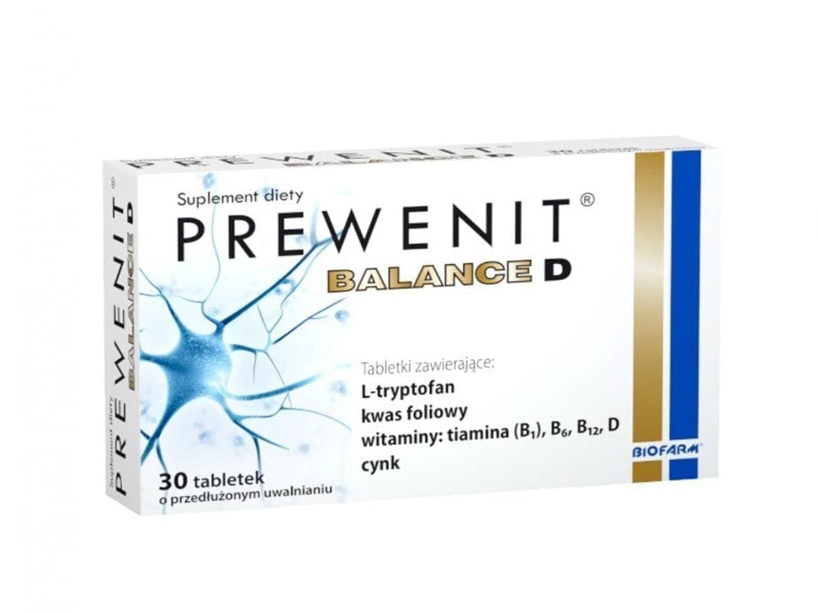 Prevenit Balance D, L-tryptophan, vitamins B6 and B12, thiamine, cognitive (zinc) - UKDorf 