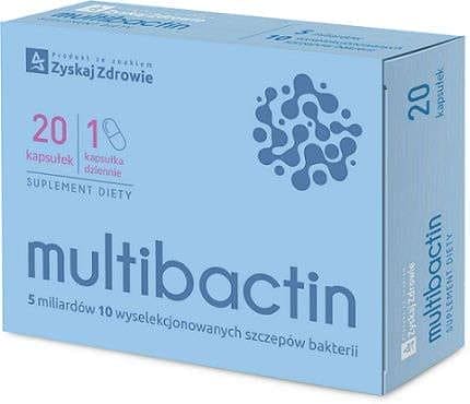 Probiotic bacteria, prebiotics - acacia fiber, inulin, Multibactin - UKDorf 
