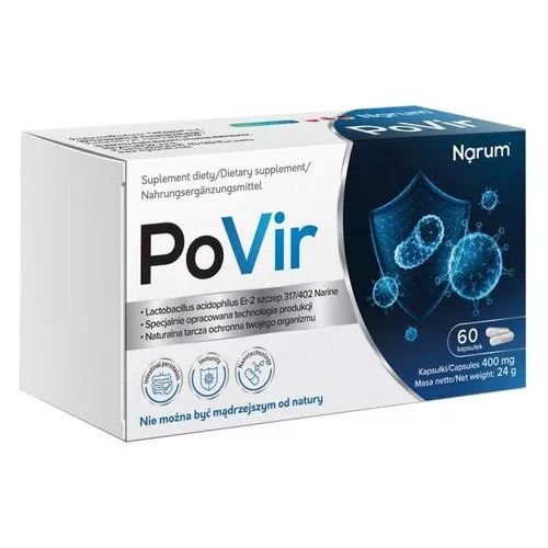Probiotic Lactobacillus acidophilus, Narum PoVir 400 mg - UKDorf 