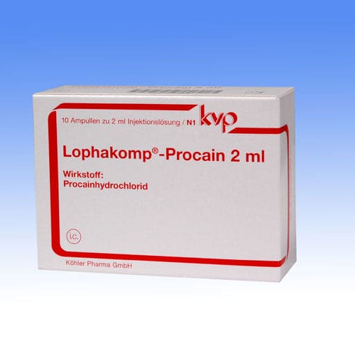 Procaine hydrochloride, LOPHAKOMP Procaine 2 ml injection solution - UKDorf 