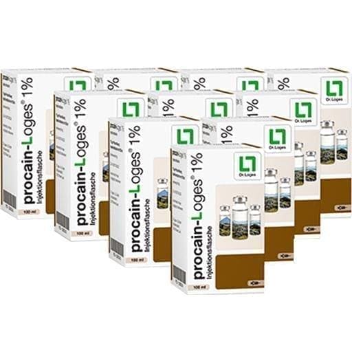 PROCAINE-Loges 1% injection bottle 10x100 ml Procaine hydrochloride UK