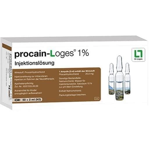 PROCAINE-Loges 1% procaine hydrochloride ampoules UK