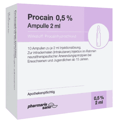 PROCAINE pharmarissano 0.5% inj. solution ampoules 2 ml - UKDorf 