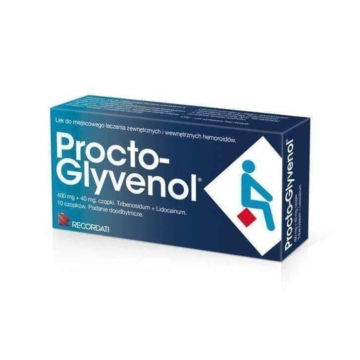 Procto-GLYVENOL Suppository - internal and external haemorrhoids (piles) UK