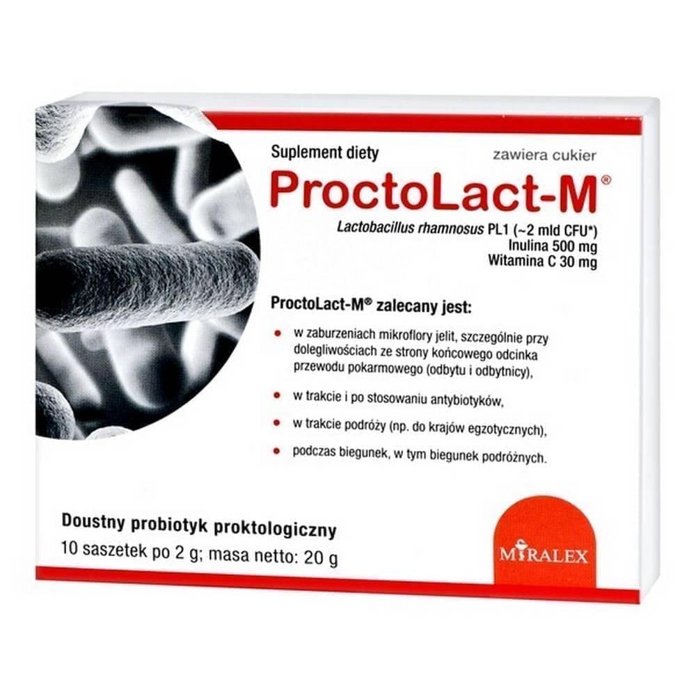 ProctoLact M x 10 sachets, lactobacillus rhamnosus, probiotics UK