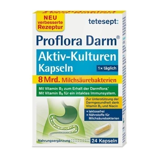 Proflora, lactic acid bacteria, intestinal active cultures capsules - UKDorf 