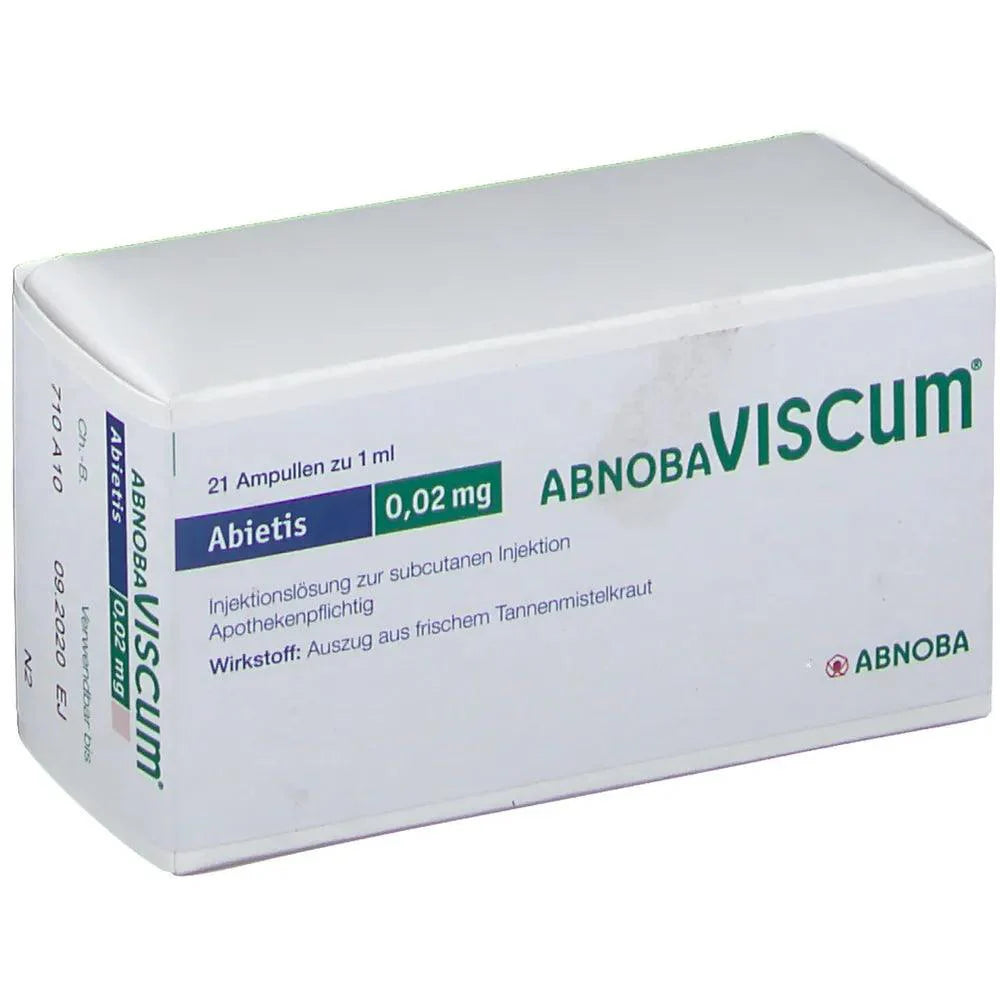 Prophylaxis, cancer, malignant, benign tumor, ABNOBAVISCUM Abietis 0.02 mg ampoules - UKDorf 