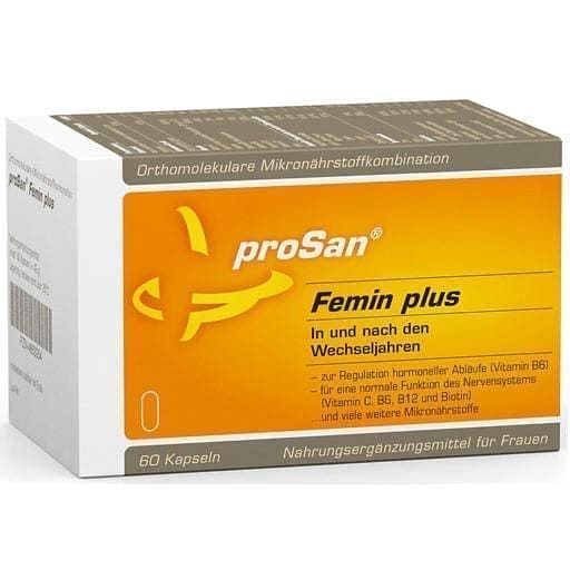 PROSAN Femin plus menopause, hot flashes, sweating, sleep disorders UK