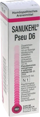 Pseudomonas aeruginosa, SANUKEHL Pseu D 6 drops - UKDorf 