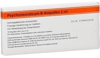 PSYCHONEUROTICUM N ampoules 10X2 ml valeriana officinalis UK