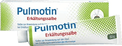 PULMOTIN cold ointment, hoarseness, bronchial catarrh UK