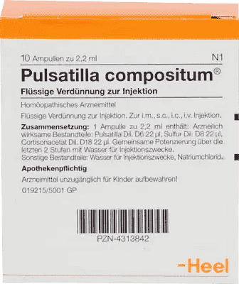 PULSATILLA COMPOSITUM, Sulfur ampoules UK