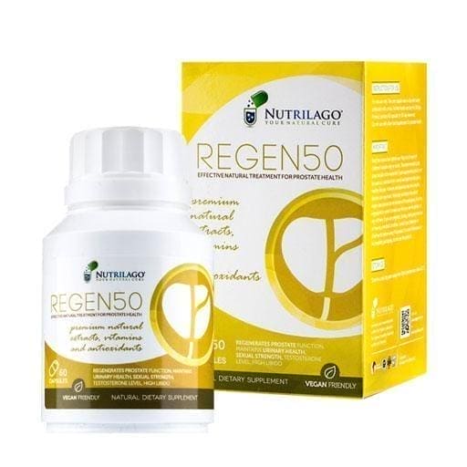 Pygeum Bark Extract, Pumpkin Seed Extract, Saw Palmetto, REGEN50 Nutrilago - UKDorf 