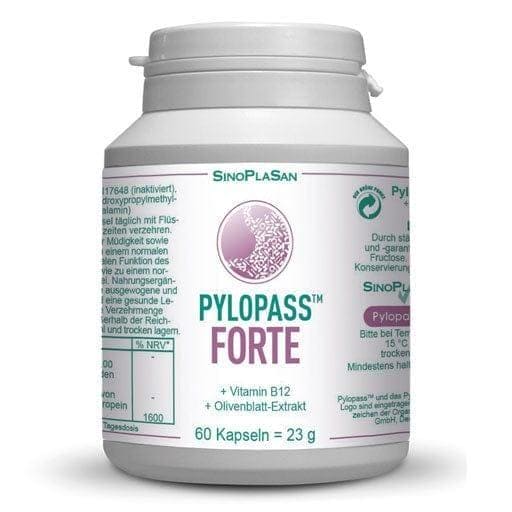 PYLOPASS FORTE, helicobacter pylori infection treatment, vitamin B12, olive leaf extract - UKDorf 