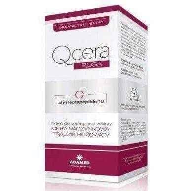 QCERA Rosa face cream with peptides 40ml, rose cream UK
