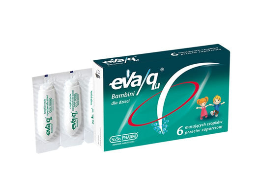 Eva / qu Suppositories against constipation x 6 pieces, suppository for constipation