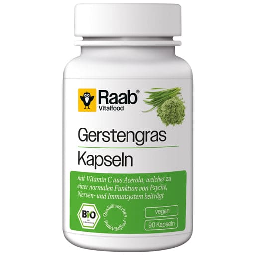 RAAB Vitalfood Barley Grass Organic Capsules - UKDorf 