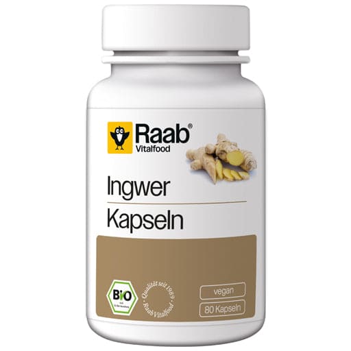 RAAB Vitalfood Ginger Organic Capsules - UKDorf 