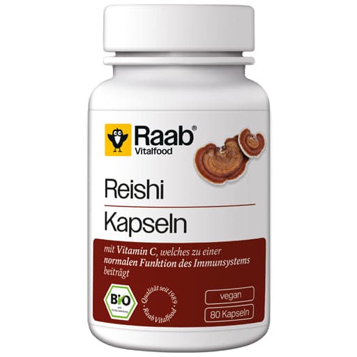 RAAB Vitalfood Reishi Organic Capsules - UKDorf 