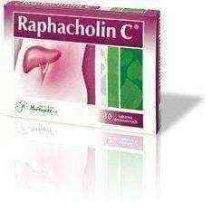 Raphacholin C x 30 dragee, indigestion treatment