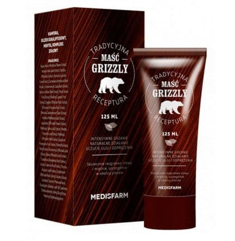 Relax, relaxation, warming ointment, back, muscles and joints Grizzly - UKDorf 