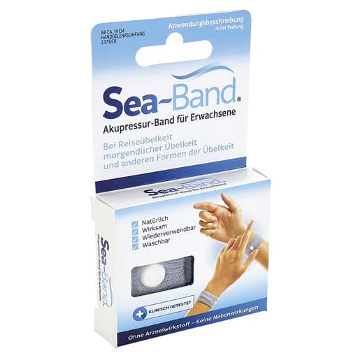 Relief of any type of motion sickness, SEA-BAND acupressure band for adults grey - UKDorf 