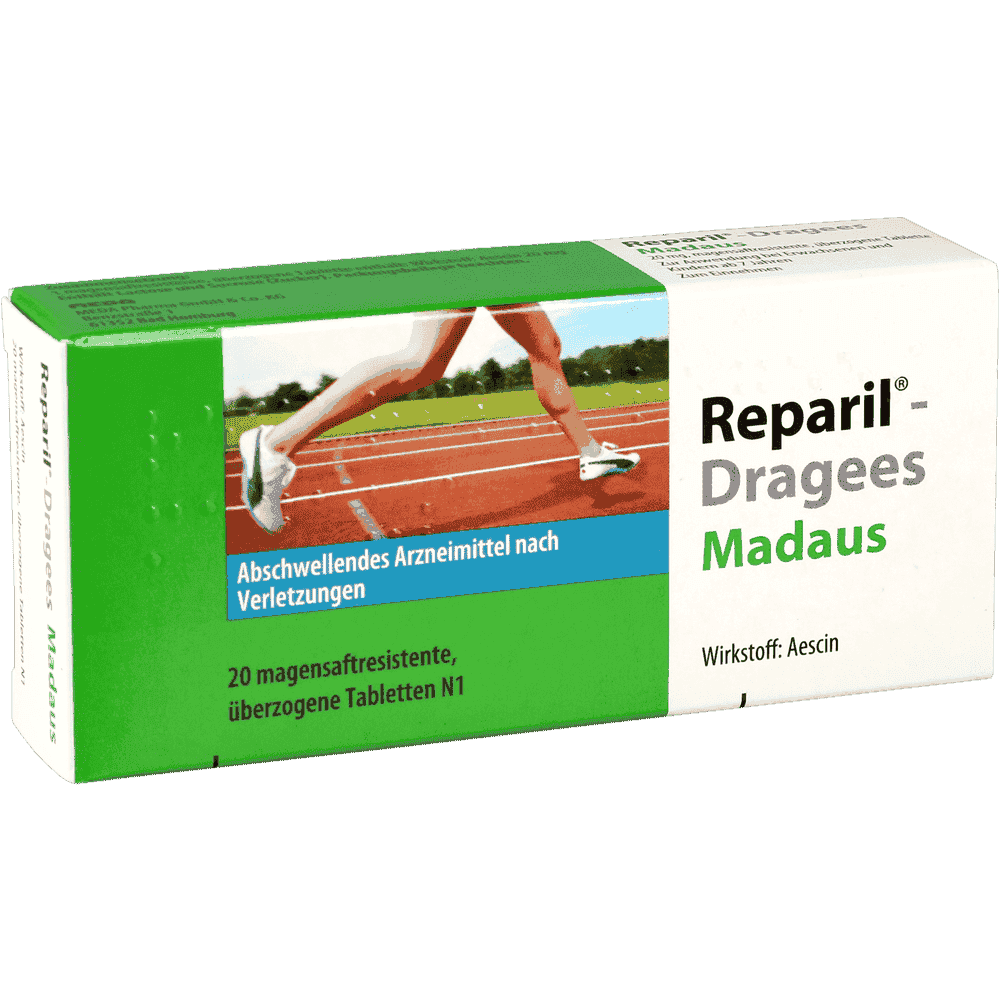 REPARIL-aescin, less swelling, less pain, sports injuries UK