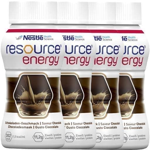 RESOURCE Energy chocolate 4X200 ml vitamin K, A, C, E, B, B12, D UK