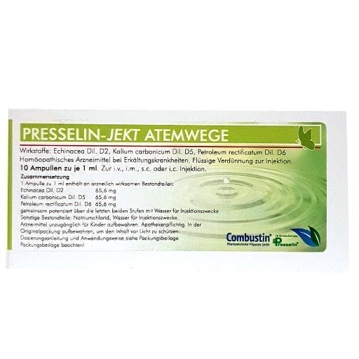 Respiratory tract infection, PRESSELIN-Jekt respiratory tract ampoules - UKDorf 