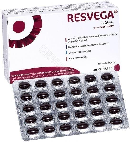 RESVEGA x 60 capsules, eye health supplements UK