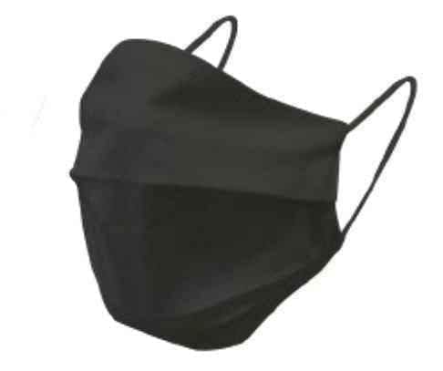 Reusable cotton protective face mask black x 1 piece UK
