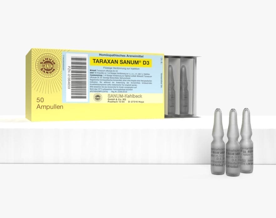 Rheumatism, gout, Hemorrhoids, TARAXAN D 3 injection ampoules - UKDorf 