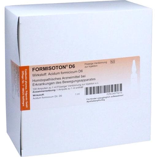Rheumatism, Rheumatic joint treatment, FORMISOTON D 6 ampoules - UKDorf 