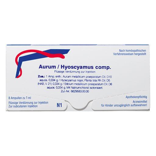 Rhythmic system, Difficulty falling asleep, AURUM, HYOSCYAMUS comp.ampoules - UKDorf 