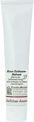 ROSE, TEA TREE Balm, chamomile, lavender, St. John's wort, calendula, almond oil, wool wax UK