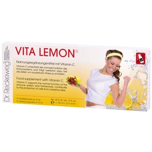 Rosehip, rowanberry, lemon, ginseng, VITA LEMON drinking bottle - UKDorf 