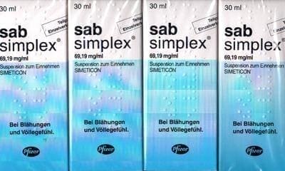 SAB simplex oral susp. simethicone 4X30 ml UK