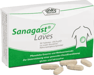 SANAGAST Laves, plant enzymes, Lemon balm UK