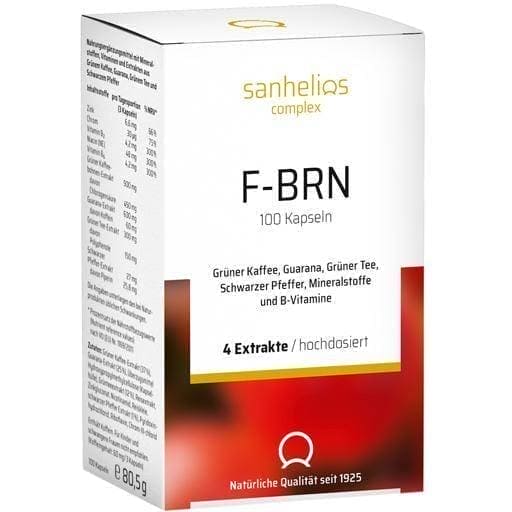 SANHELIOS F-BRN cap. 100 pc green coffee, guarana UK