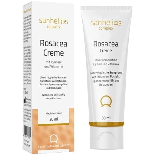 SANHELIOS Rosacea Cream, Lactic Acid, jojoba oil and vitamin A - UKDorf 