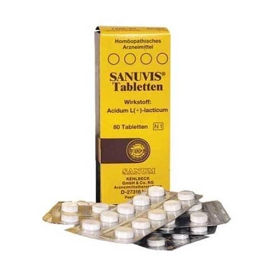 SANUVIS Homeopathic medicine, exhaustion and weakness UK