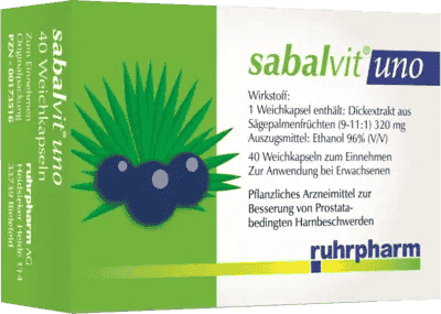 Saw palmetto, SABALVIT Uno capsules - UKDorf 