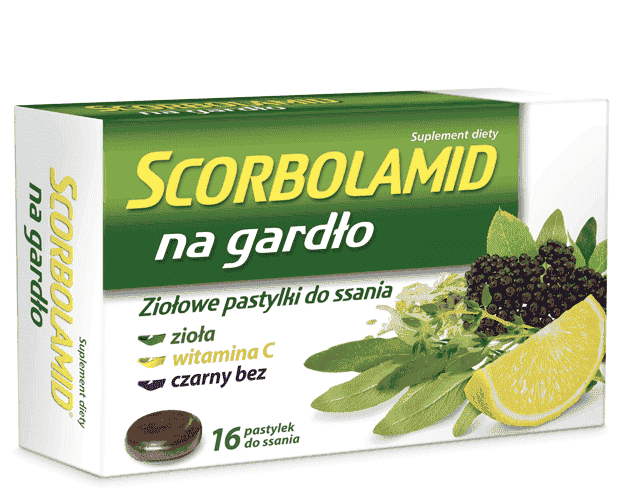 SCORBOLAMID x 16 Throat lozenges