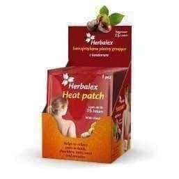 Self-adhesive heating patches with chestnut x 1 piece, adhesive heat pads UK