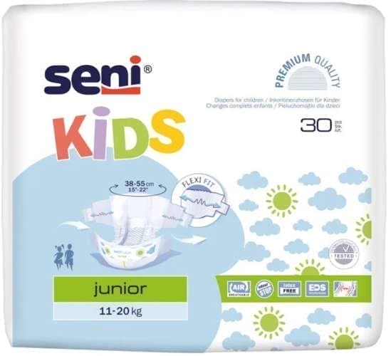 SENI diapers KIDS JUNIOR (11-20 kg) x 30 pieces, baby nappies UK