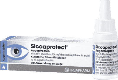 SICCAPROTECT, dexpanthenol, polyvinyl alcohol eye drops UK