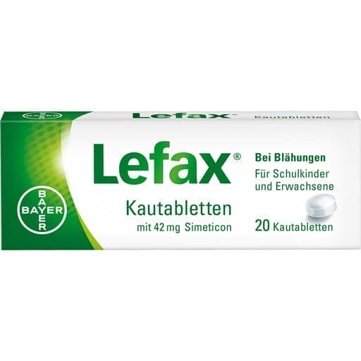 Simethicone, LEFAX chewable tablets - UKDorf 