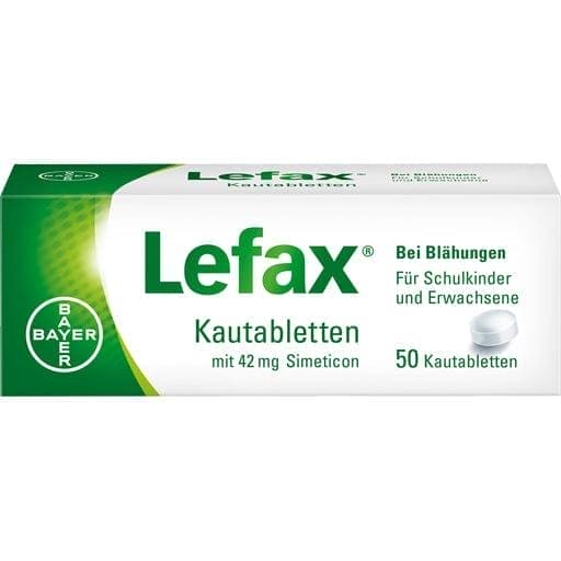 Simethicone, LEFAX chewable tablets - UKDorf 